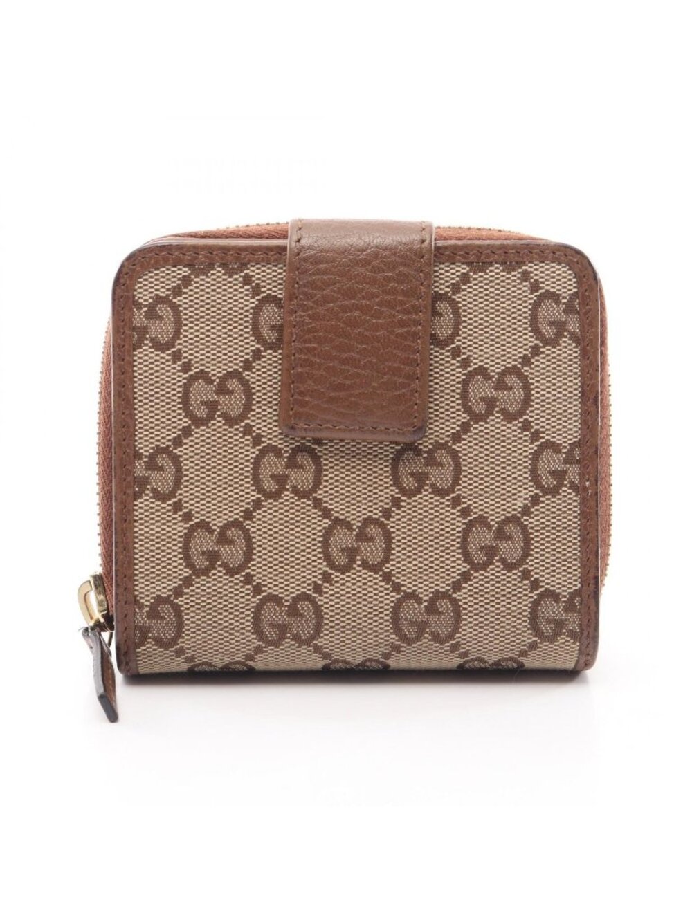 Gucci Bifold Wallet GG Canvas Beige Brown